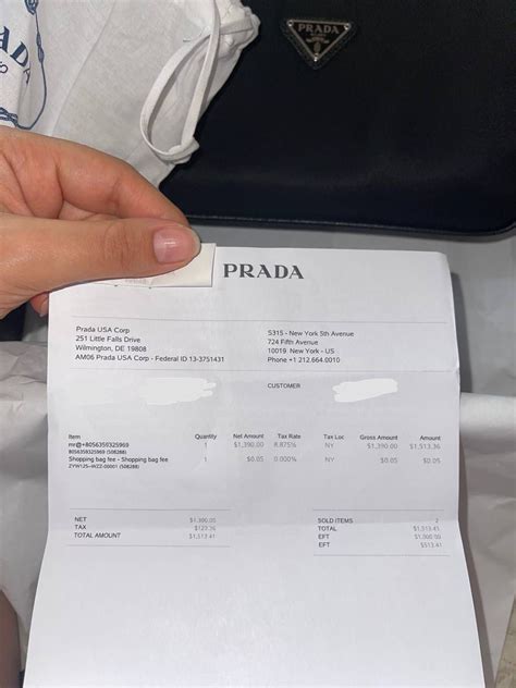 prada bag receipt|prada bags clearance sale.